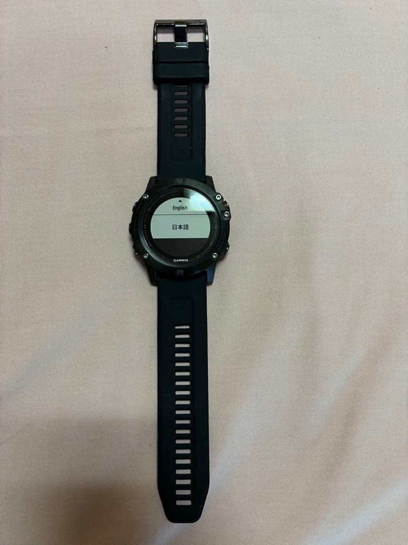 Garmin fenix 5X Sapphire GPS Smartwatch Black Bands Covers Used