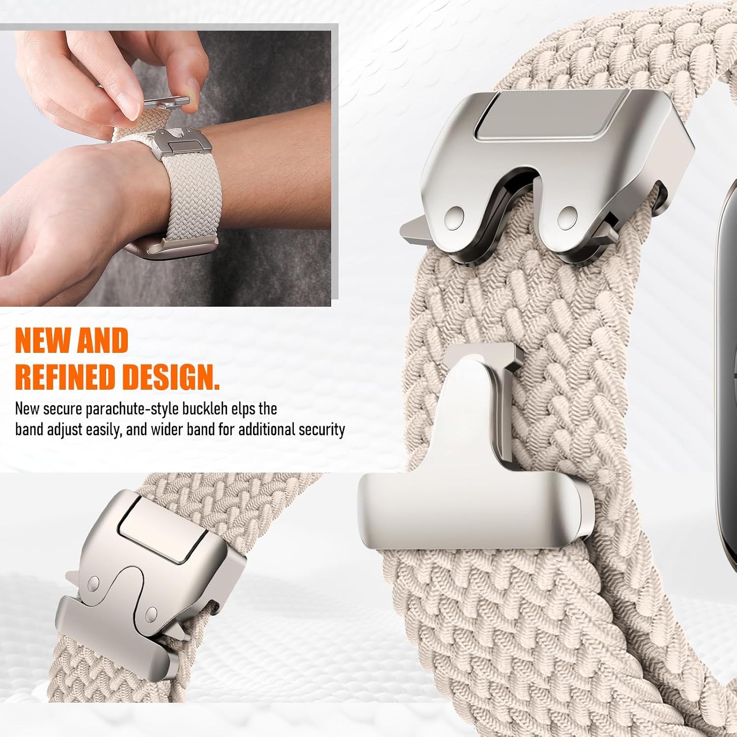 Braided Solo Loop Strap Compatible with Apple Watch Ultra 49mm 44mm