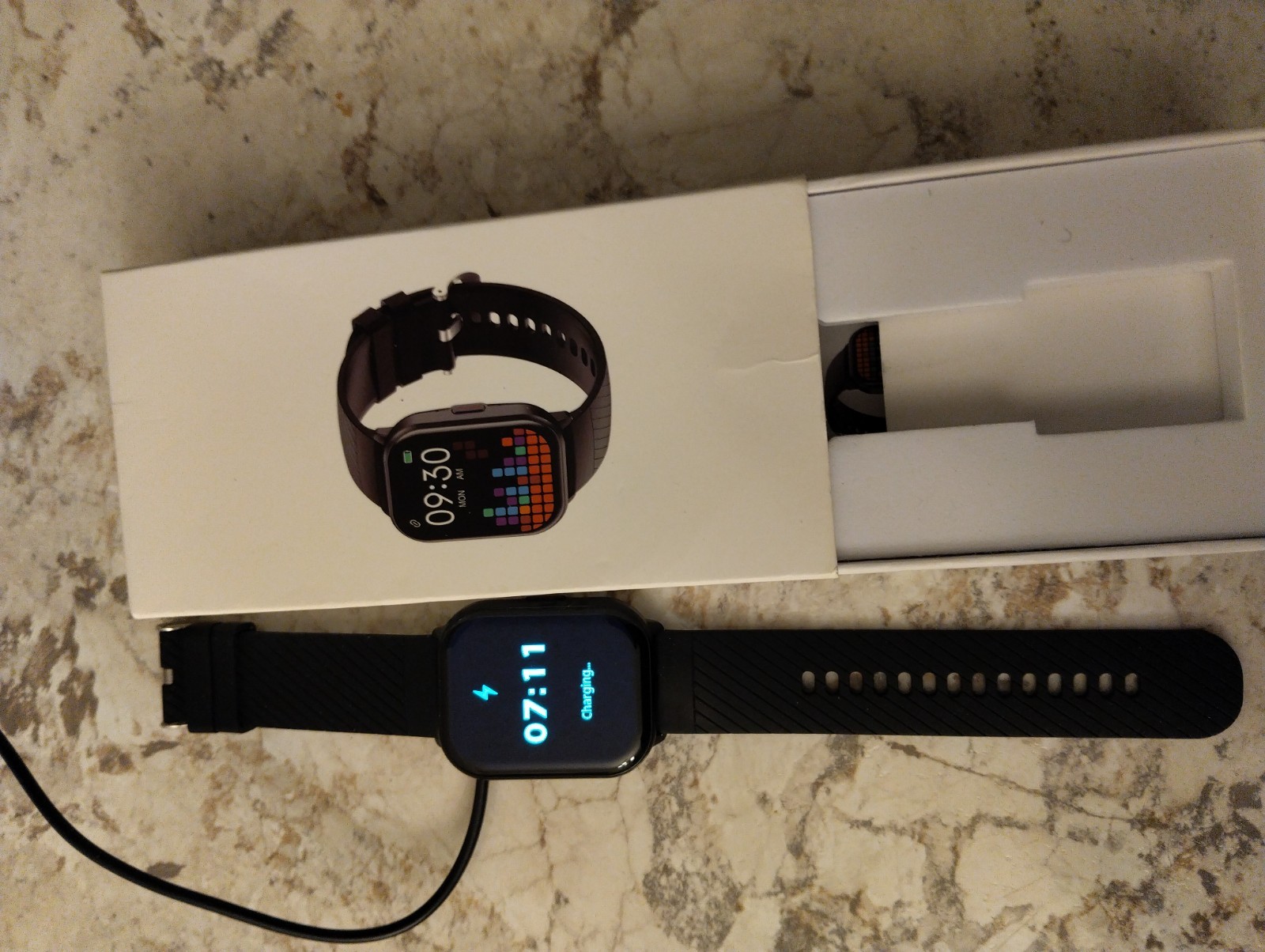 New Blk Smart Watch Supp Android 5.0 or IOS 9.0 or above systems. Never Used…