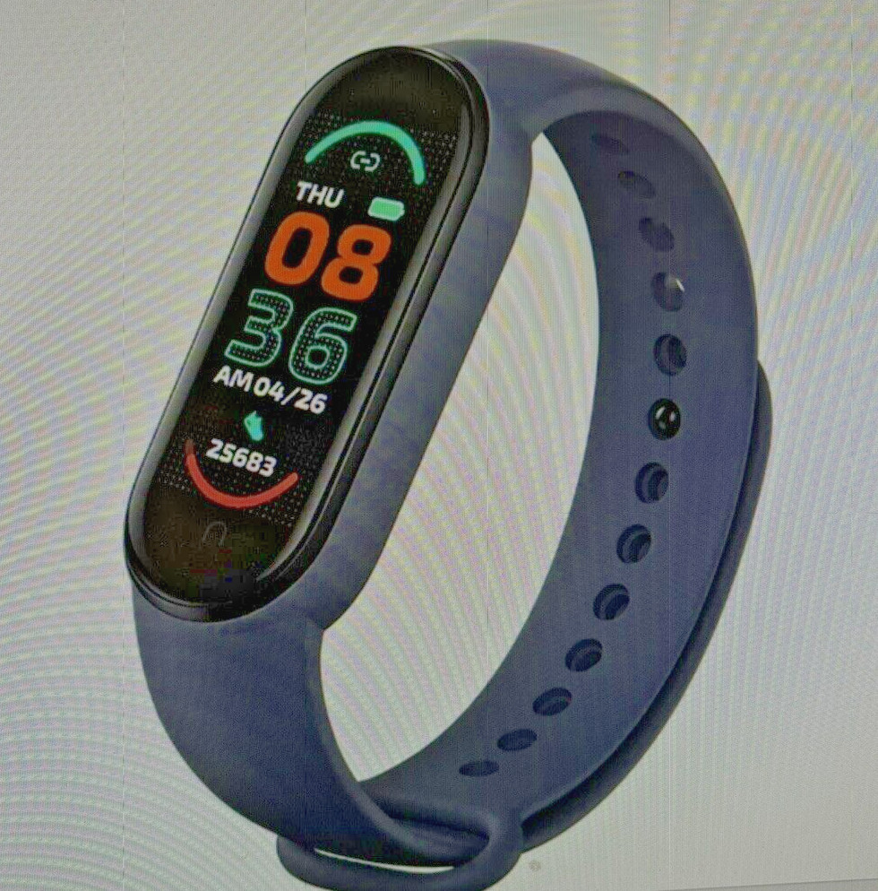 M7 Smart Band MIband Waterproof Smart Watch For Men – Woman (Blue Band)