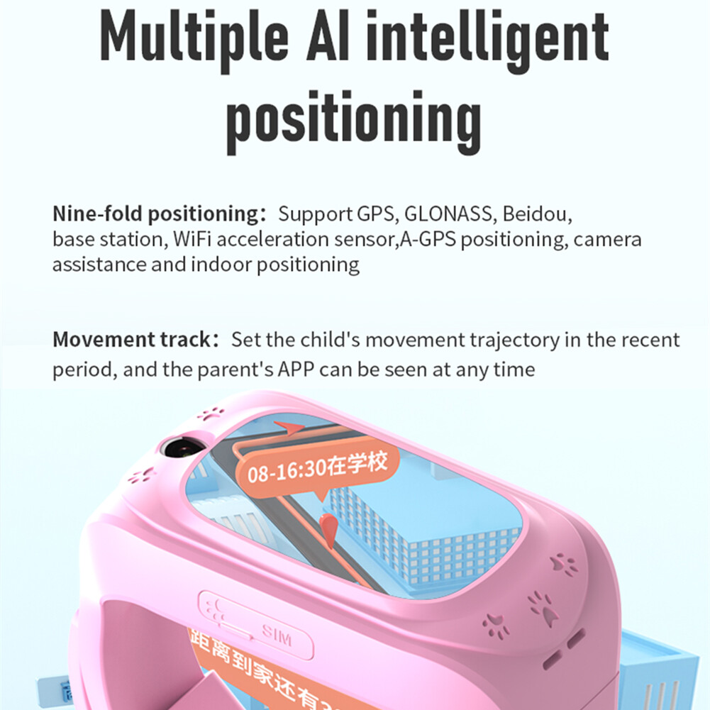 4G Kids Smart Watch Video Call Phone Watch Activity Tracker Children Watch