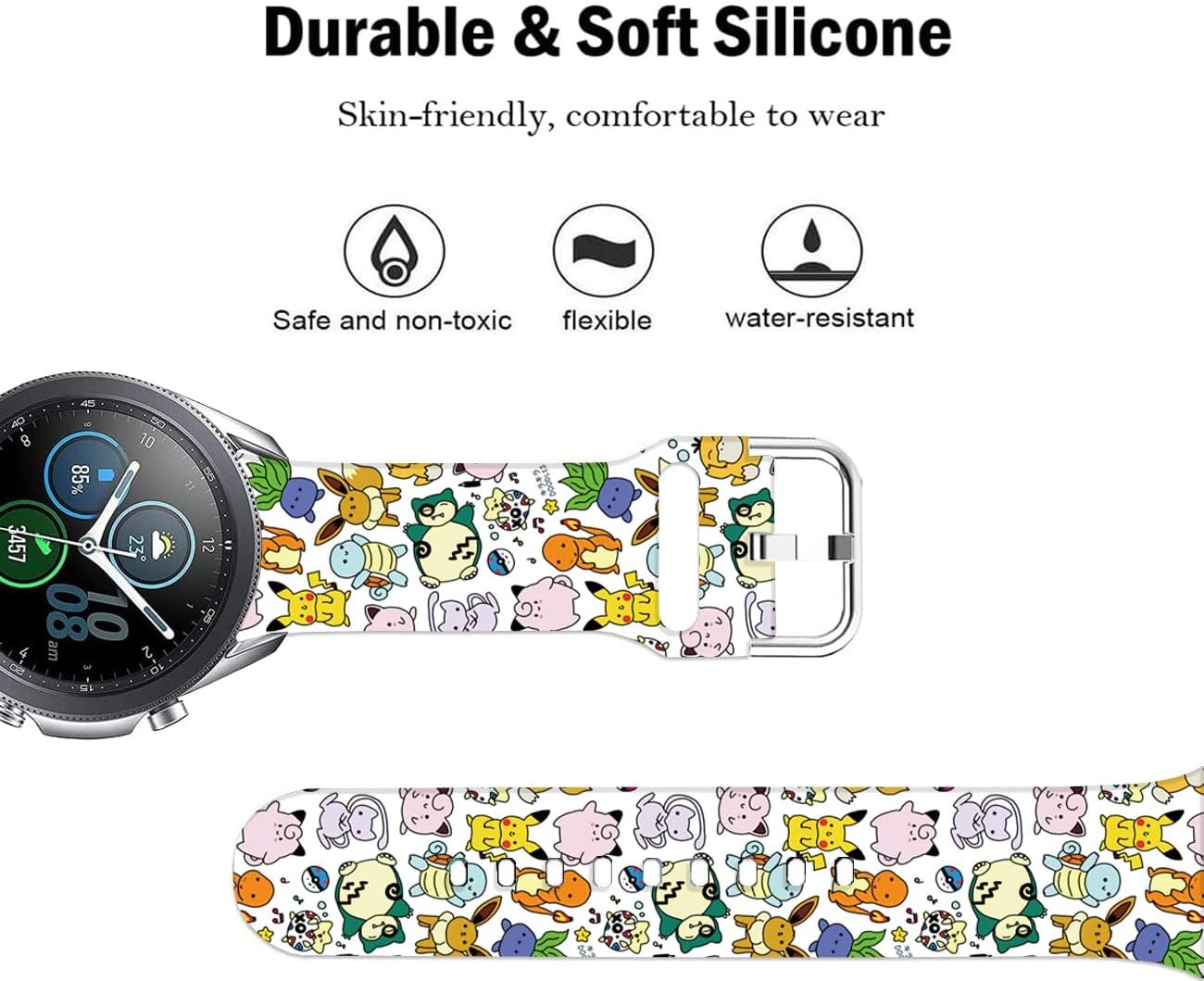 Case For Samsung Galaxy Watch 7/6/5/4 40mm 44mm/6 Classic 47mm 43mm Cartoon Band