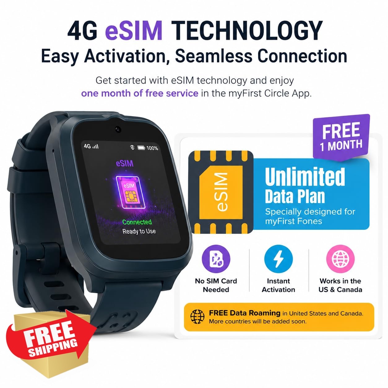 myFirst Fone S3+ Kids Smart Watch Space Blue