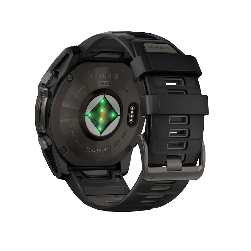 Garmin Fenix 8, 51mm Solar Sapphire, Carbon Gray Titanium (010-02907-10)