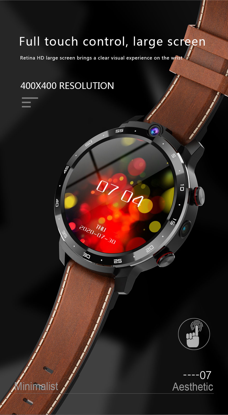 4G Unlocked Smartwatch waterproof Phone HD Camera and large battery smartwatch
