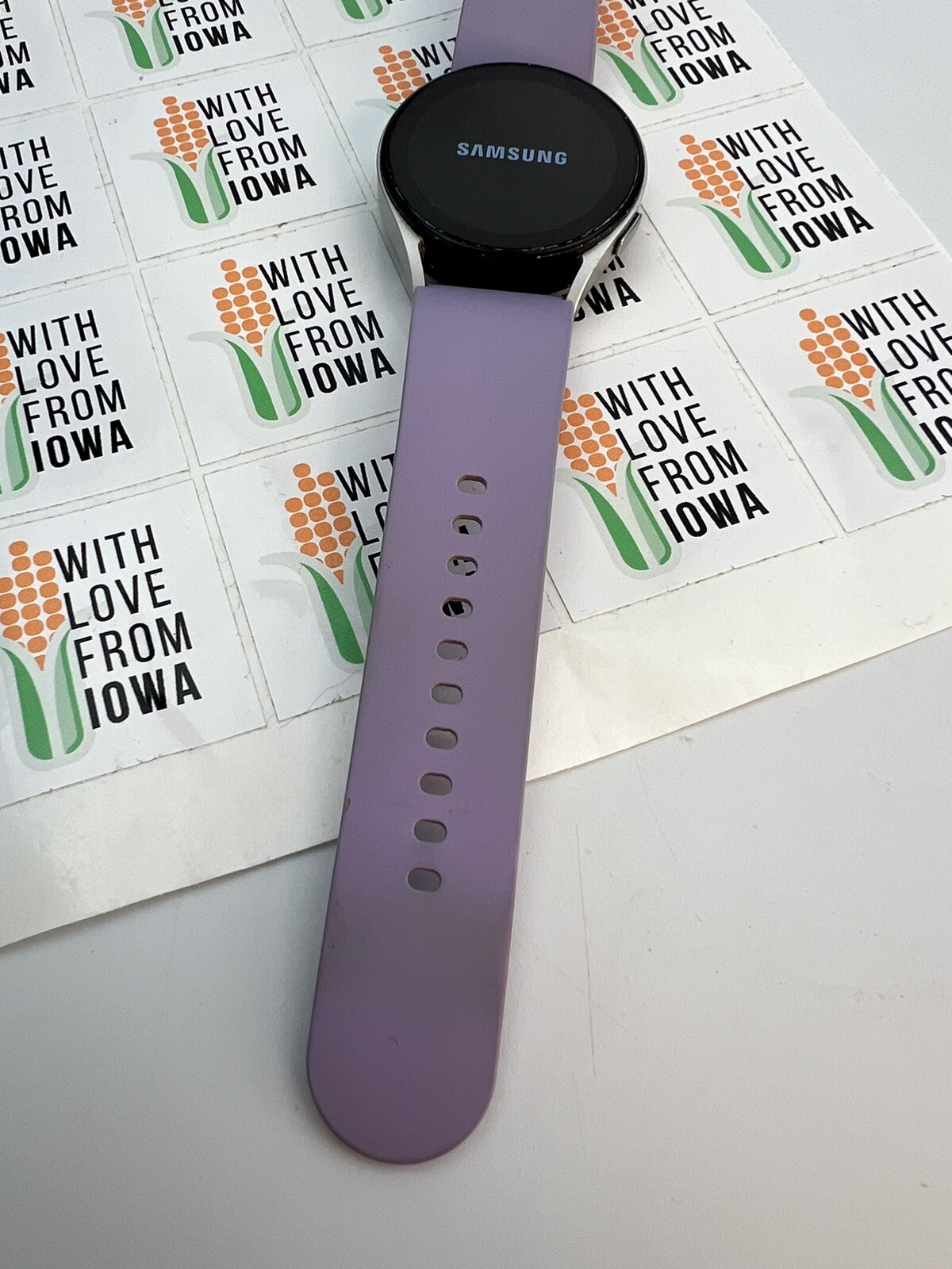 Samsung Galaxy Watch5 SM-R900 40mm Aluminum Case with Purple Sport Band…