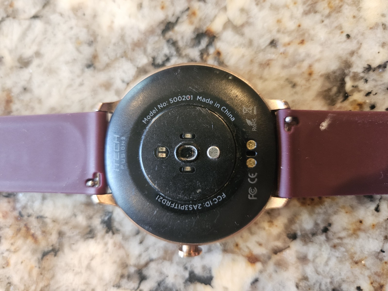 iTouch Sport 3 Special Edition Smartwatch: Rose Gold Case Silicone Strap