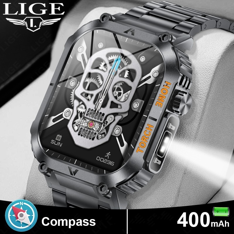 2.01″ HD Smart Watch for Man Answer/Make Call 5ATM Waterproof For Android iOS