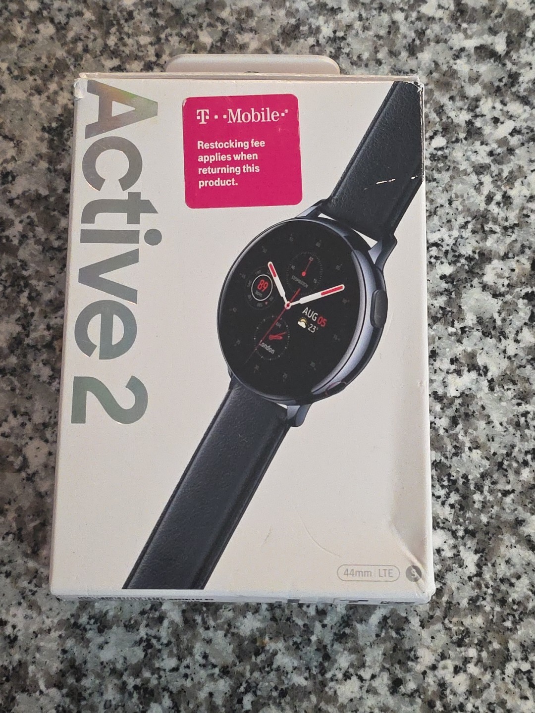 Samsung Galaxy Watch Active 2, SM-R825, 44mm, Stainless Steel, 4G-LTE, T-Mobile