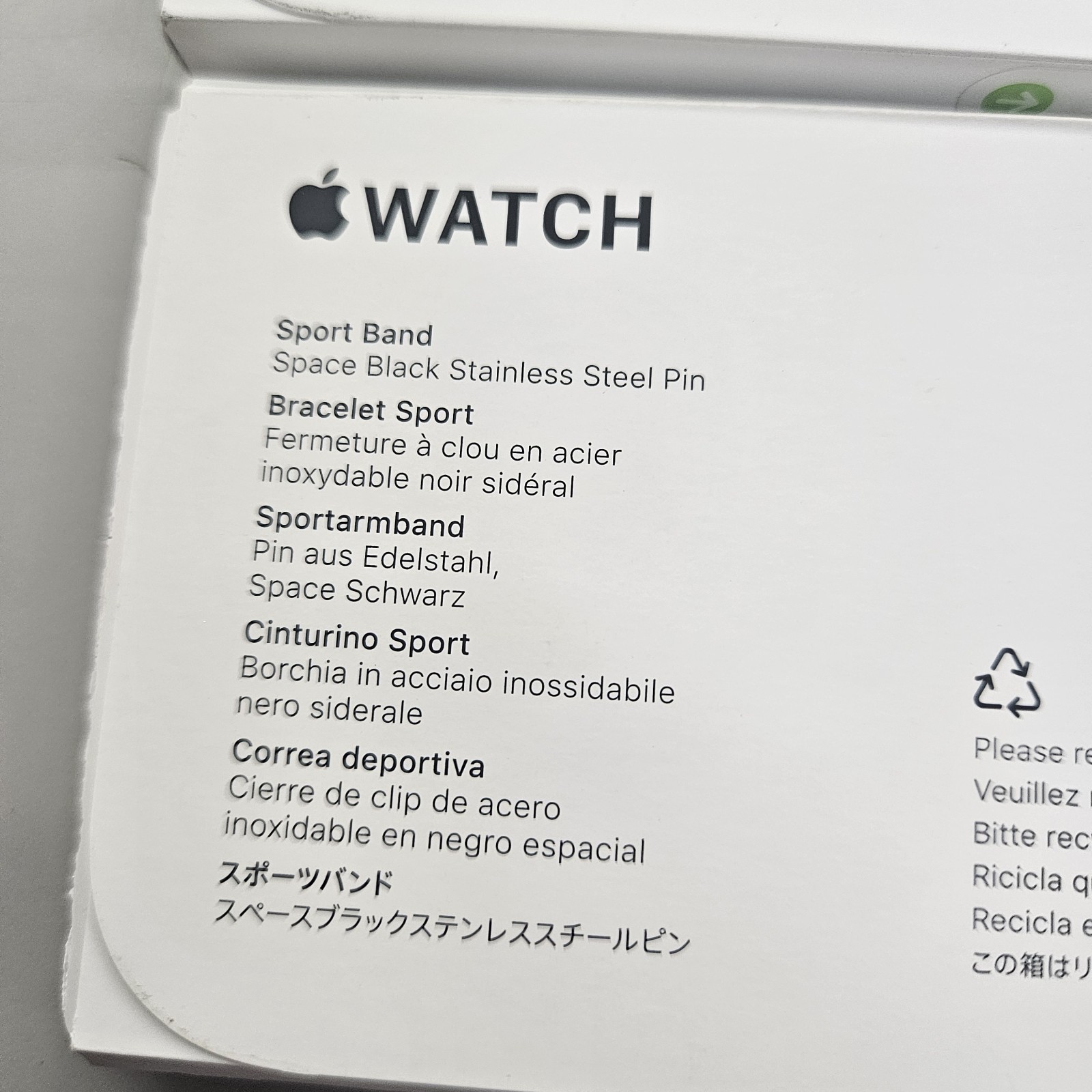 Apple Watch Series 10 46mm GPS Rose Gold Case Pink & Black Band S/M MWWT3LW/A
