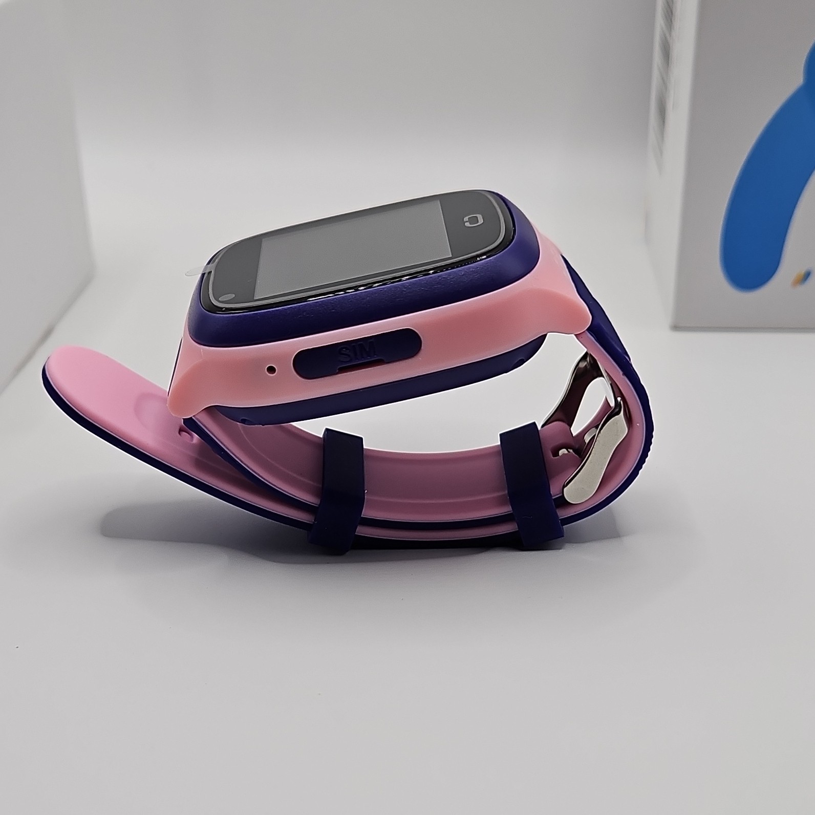 4G LTE Kids Smart Watch Pink Silicone Band Camera Pedometer Android iOS