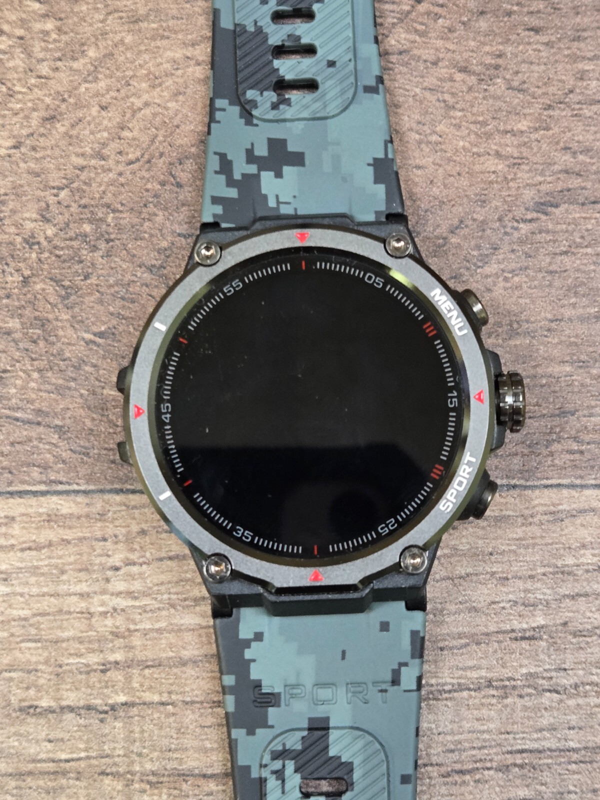 HM09 Black Gray Heart Rate & Sleep Monitor Bluetooth Smartwatch
