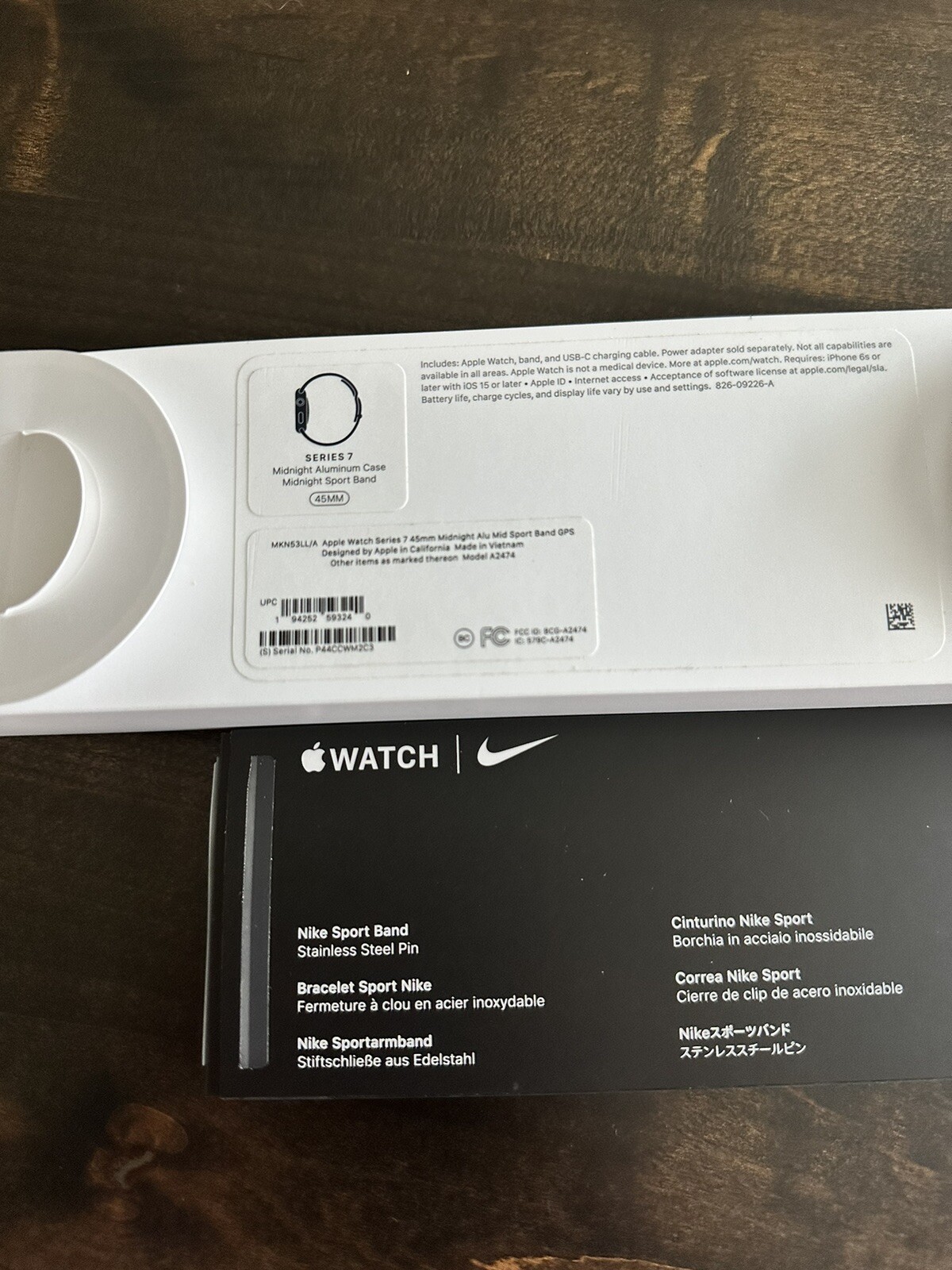 Apple Watch Series 7 45mm Aluminum Case with Sport Band – Midnight – Extra Band