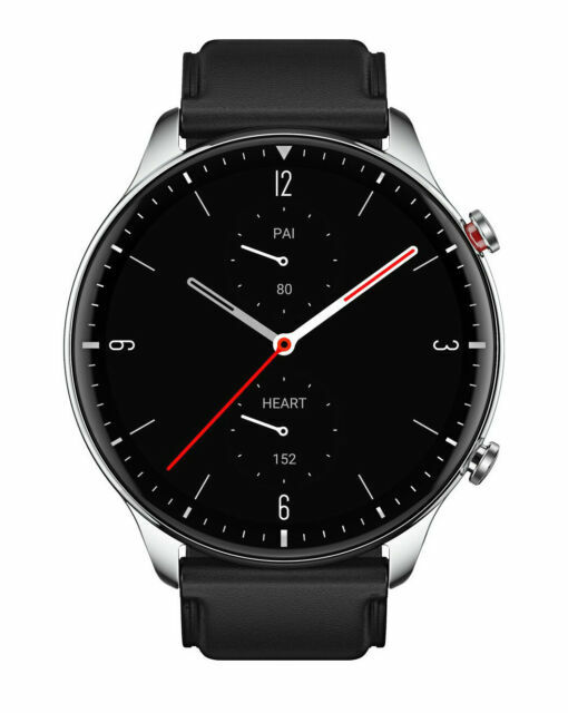 Amazfit GTR 2 Classic Edition 46.4mm Stainless Steel Case with Obsidian Black…