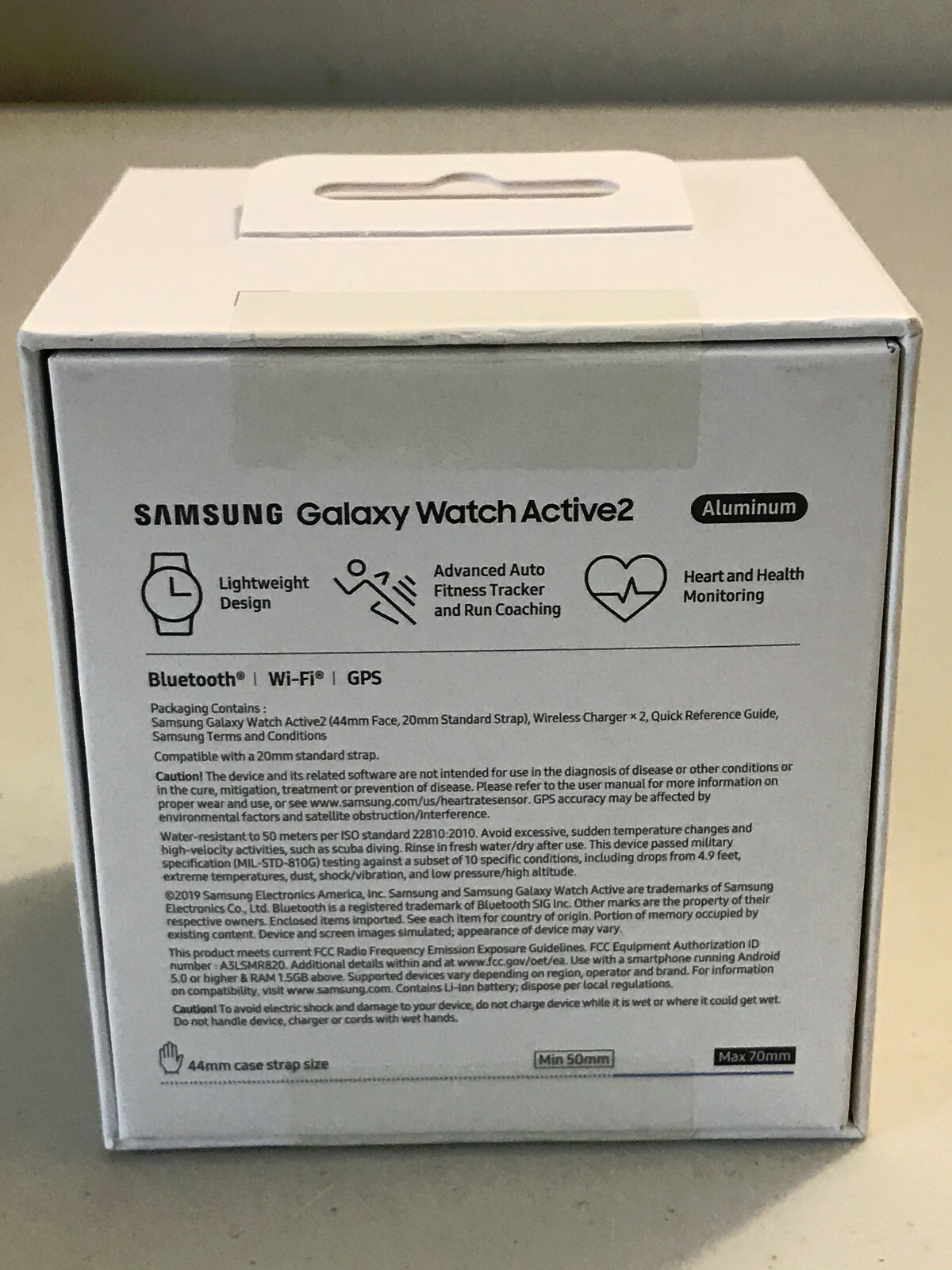 Samsung Galaxy Watch Active 2 44mm GPS Smartwatch + Charging Dock Bundle Black..