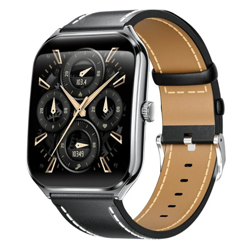Fashion Smart Watch Ultra-Slim 1.96Inch Amoled Curved Screen Men BT Calling Heal