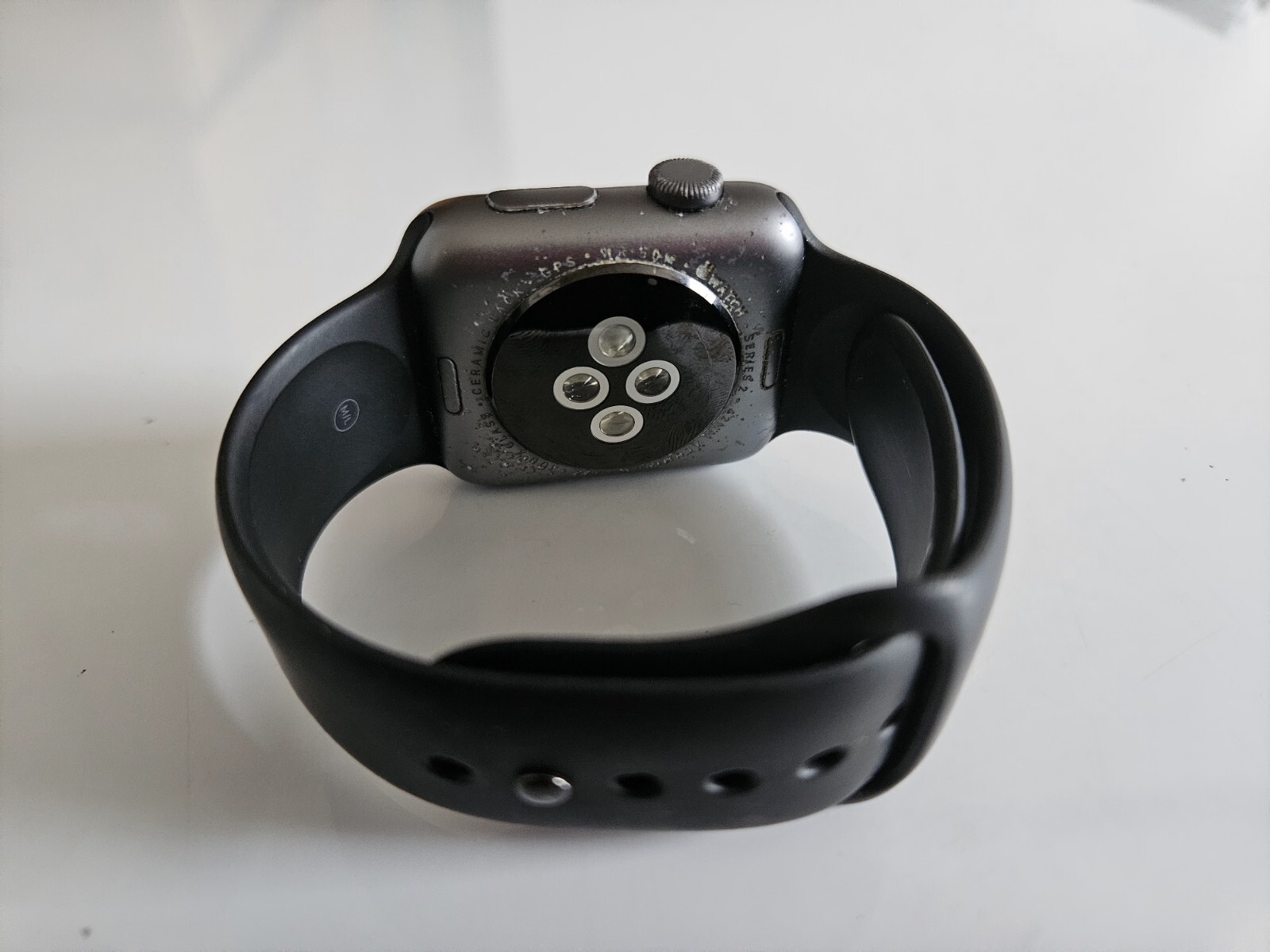 Apple Watch Series 2 Generation Black Band 42mm A1758, SN- FH7T8H2JHJLJ Unlocked