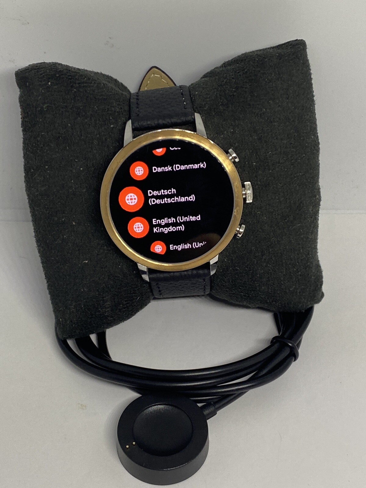 Fossil Gen 4 Authentic Digital Dial Smart Watch Custom Band FTW6016 AB589